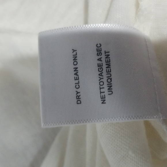Joie Basic Linen T Shirt Size Small Ivory White Loose fit - Picture 8 of 10